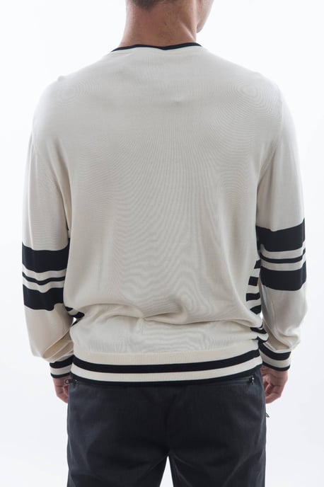 Dolce & Gabbana Men's White Jazz Sequined Guitar Pullover Top Sweater - Image 2