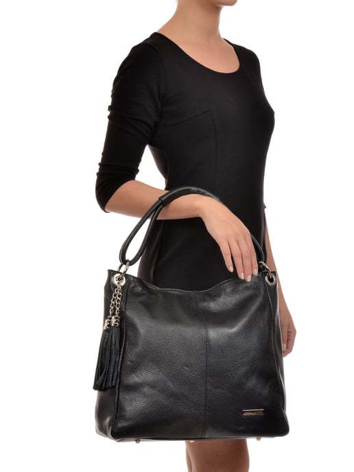 Anna Luchini SS22 AL 1071 Noir Cuir de vachette Sac - Image 5