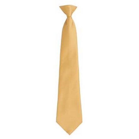 Premier Mens Fashion "Farben" Arbeit Clip auf Krawatte (Gold) - Image 1