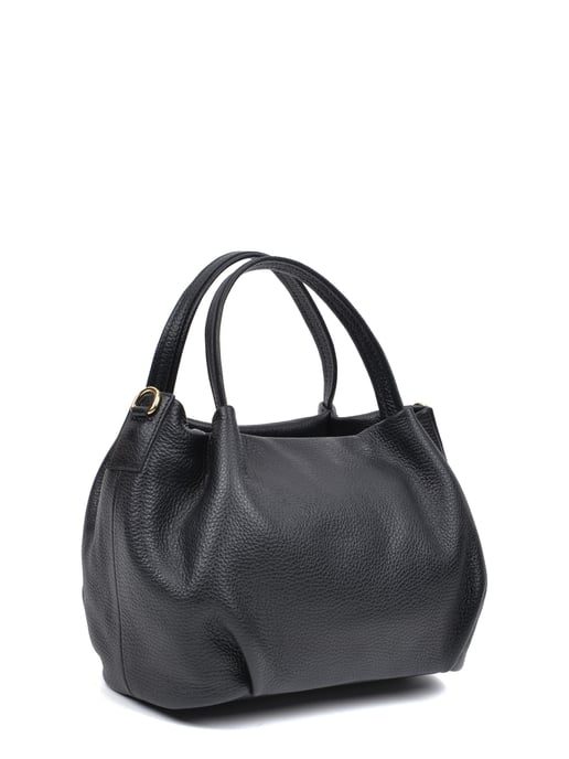 Anna Luchini SS22 AL 1437 Noir Cuir de vachette Sac - Image 4