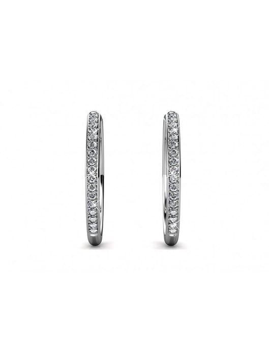 Schicke Ohrringe - Silber und Kristall - Image 6
