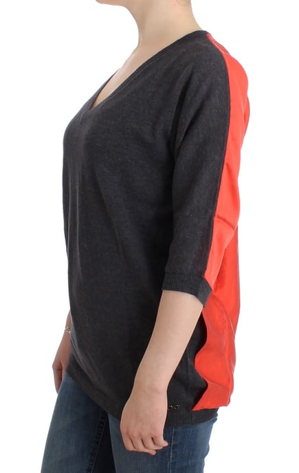 Costume National Pull à manches courtes gris pour femmes - Image 6