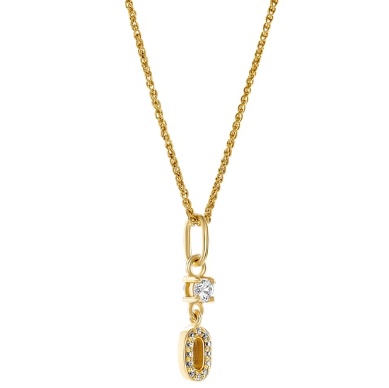 Orphelia 'Lily' Damen-Anhänger aus 925er Sterlingsilber mit Kette – Gold ZH-7582/G - Image 2