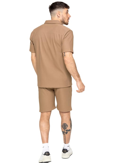 Enzo | Herren Strukturierte Hemden & Shorts Set - Image 2