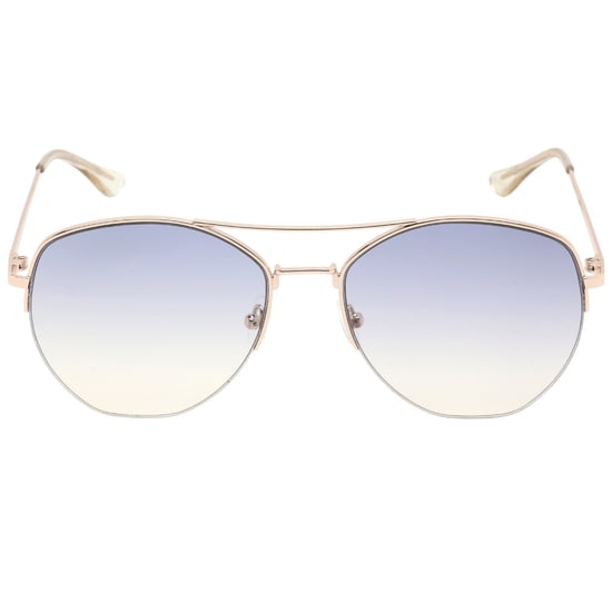 Calvin Klein Navy Gradient Lens Gold Sunglasses