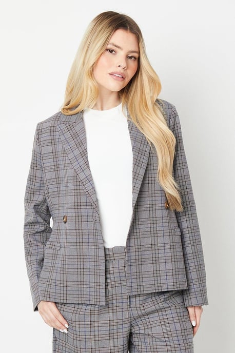 Double Breasted Short Blazer
