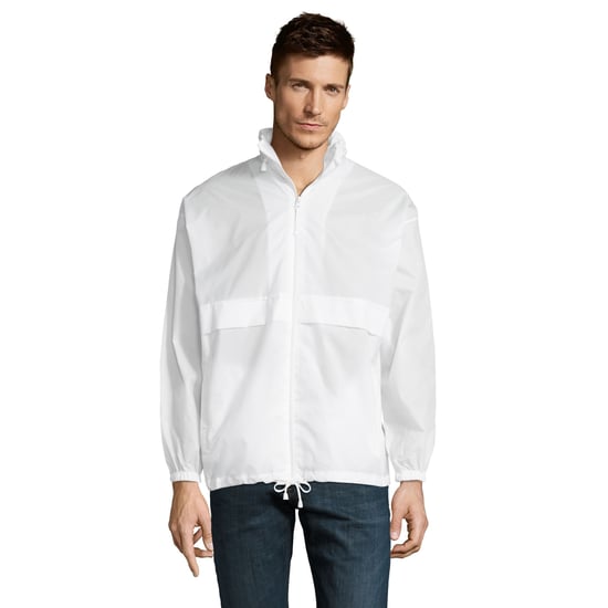 SOLS Unisex Surf Windbreaker Lightweight Jacket (Weiß) - Image 3