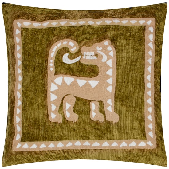 Wylder Dynasty Tiger bestickter Chenille Kissenbezug - Image 1