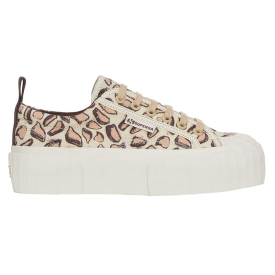 Superga - Damen Sneaker "2631", Giraffen-Muster (Natürliches Beige) - Image 1
