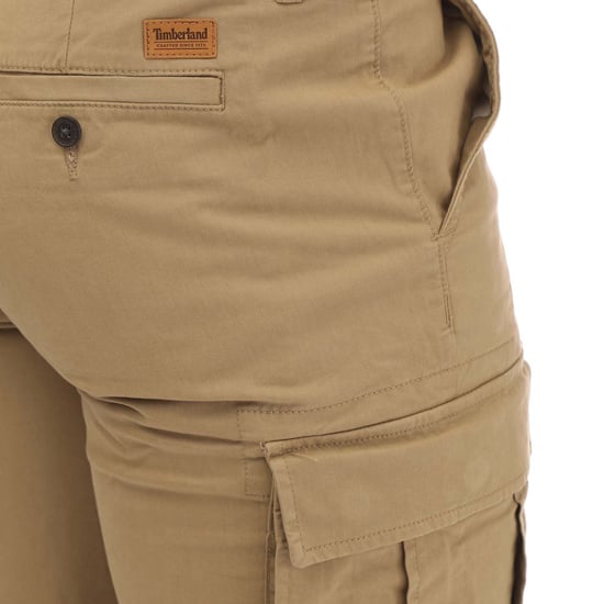 Men's Timberland Outdoor Relaxed Cargo Shorts in Khaki