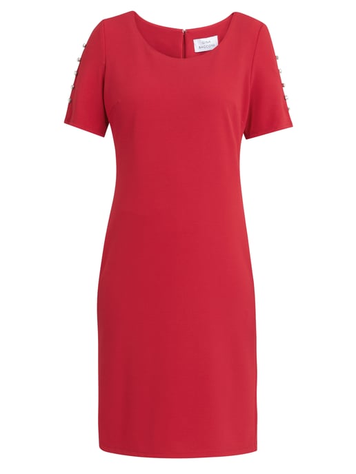 Reid Dress With Embellished Sleeves