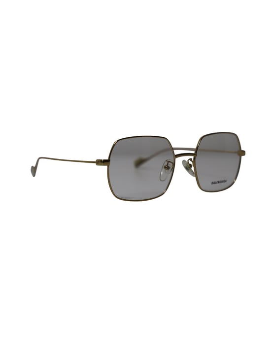 Balenciaga BB0090O 003 Quadratische Sonnenbrille aus Goldmetall - Image 2