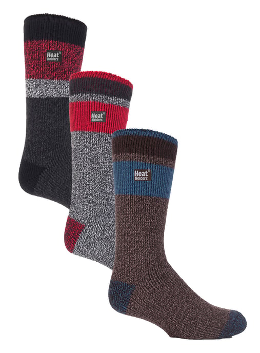 HEAT HOLDERS - 3er Pack Multipack Herren Thermosocken für den Winter - Schwarz / Grau - Image 1