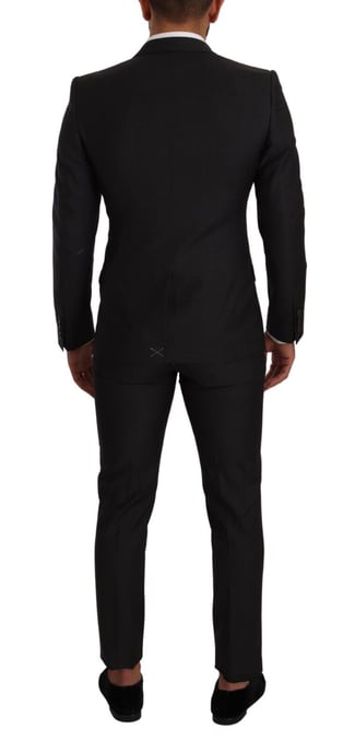 Dolce & Gabbana Herren Schwarzer MARTINI Einreiher 2-Teiler Anzug - Image 3