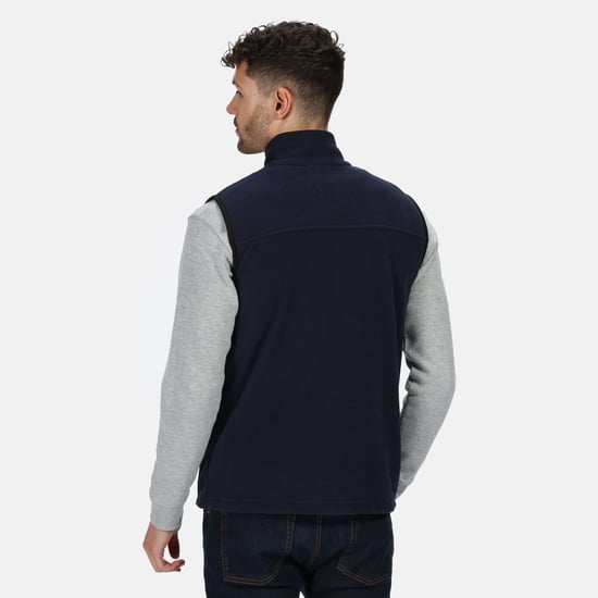 Regatta Unisex Haber II Full-Zip Bodywarmer Fleece Anti-Pill Jacket (250 GSM) (Dark Navy)
