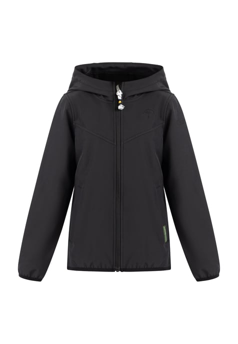 Schmuddelwedda Softshellblouson - recyceltes Material Mädchen schwarz - Image 1