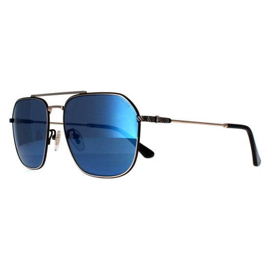 Polizei Aviator Mens Shiny Pink Gold Smoke Mirror Blue SPLF64 Octane 1 - Image 1