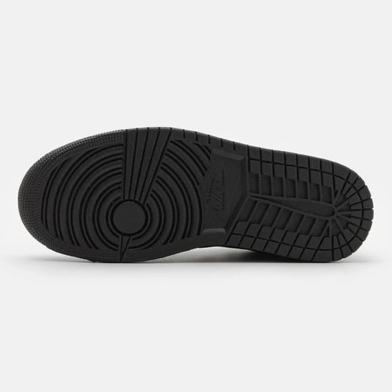 Nike Air Jordan 1 Low Herren-Trainer in Schwarz/Schwarz/Weiß - Image 2