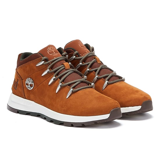 Timberland Sprint Trekker Nubuck Mid Mens Rust Brown Stiefel - Image 1