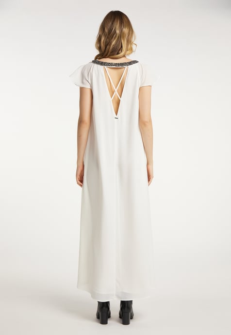 Dreimaster Sommerkleid Damen Wollweiß - Image 4