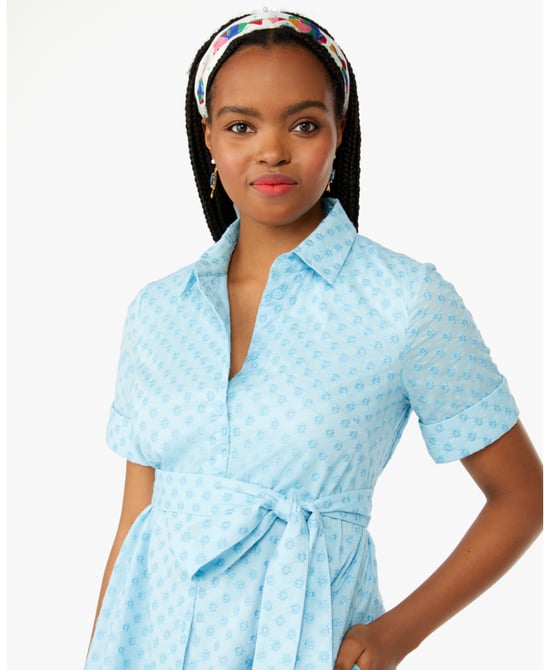Embroidered Shirtdress