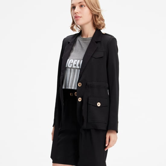 Safari-Blazer mit geraffter Taille - Image 3