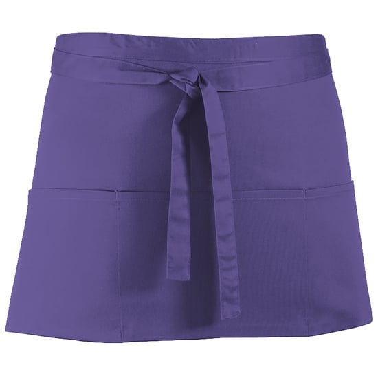 Premier Ladies/Womens Colours 3 Pocket Apron (Purple)