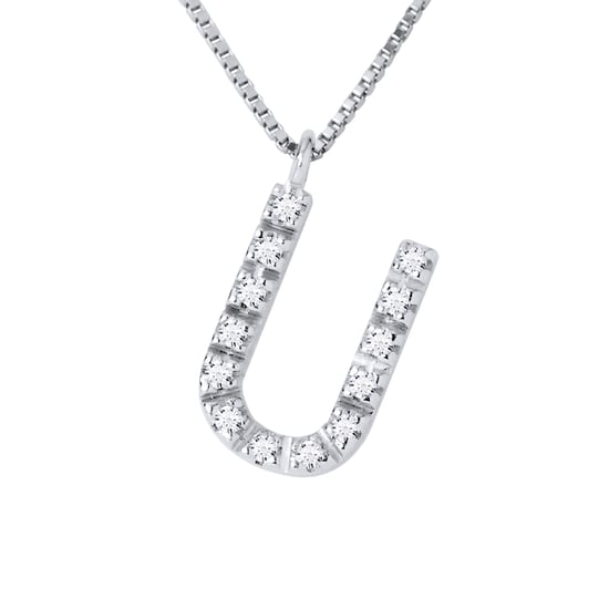 DIADEMA - Necklace with Diamonds - U - White Gold