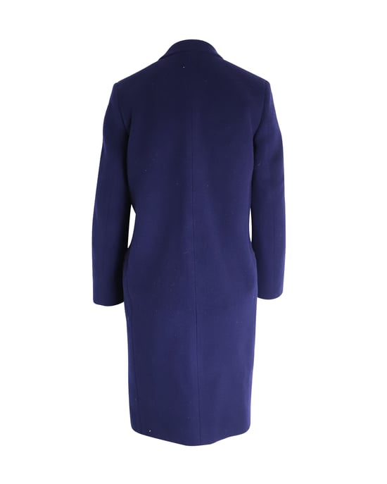 Celine Offene Vorderjacke aus blauer Wolle - Image 3