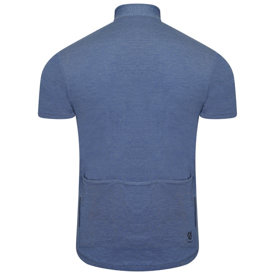 Dare 2B Mens Pedal It Out Marl Cycling Jersey (Stellar Blue)
