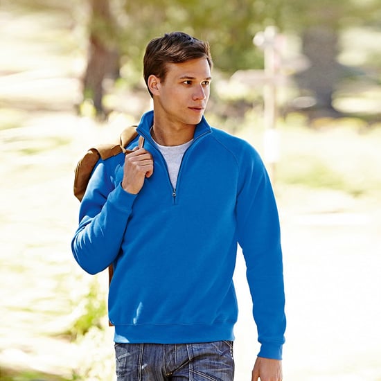 Fruit Of The Loom Herren Premium 70/30 Zip Neck Sweatshirt (Königsblau) - Image 3
