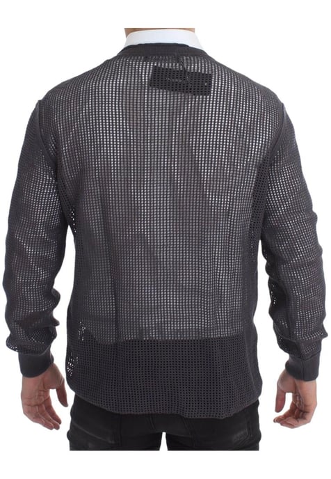 Dolce & Gabbana Herren Lila Laufsteg Netzpullover - Image 3