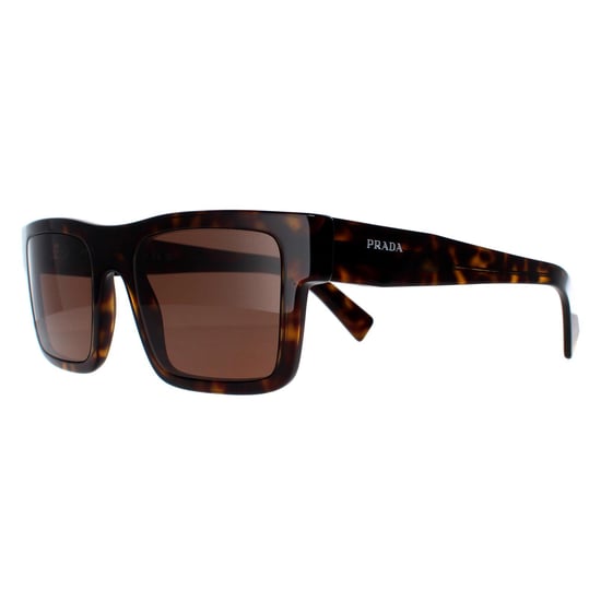 Prada Rectangle Mens Tortoise Dark Brown PR19WS