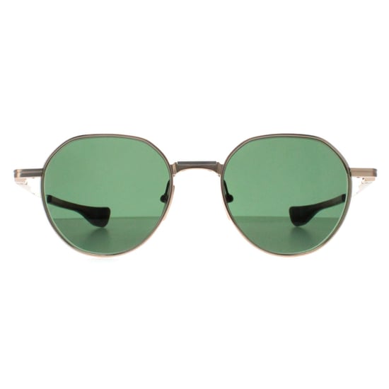 Dita Round Unisex White Gold Silver G-15 Green Vers One