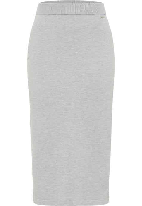 Dreimaster Strickrock Damen Grau Melange - Image 1
