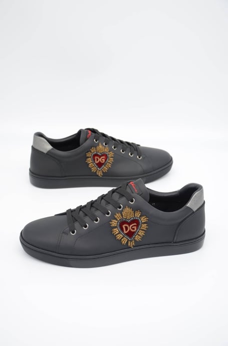 Dolce & Gabbana Herren Bestickte Low-Top Sneakers - Image 1