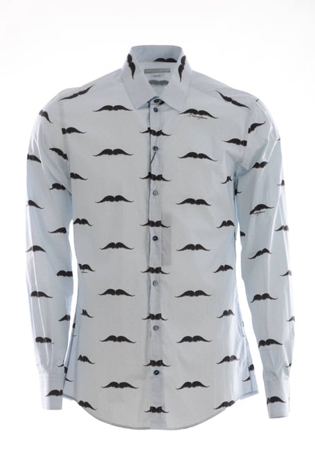 Dolce & Gabbana Men Mustache Shirt