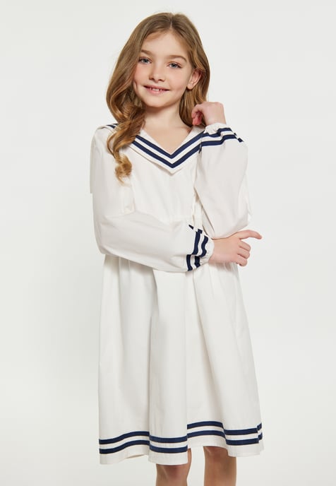 Dreimaster Kleid Mädchen (Kids) weiss - Image 3