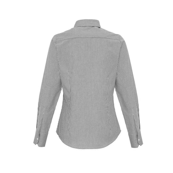 Premier - Formelles Hemd für Damen Langärmlig (Weiß/Grau) - Image 2