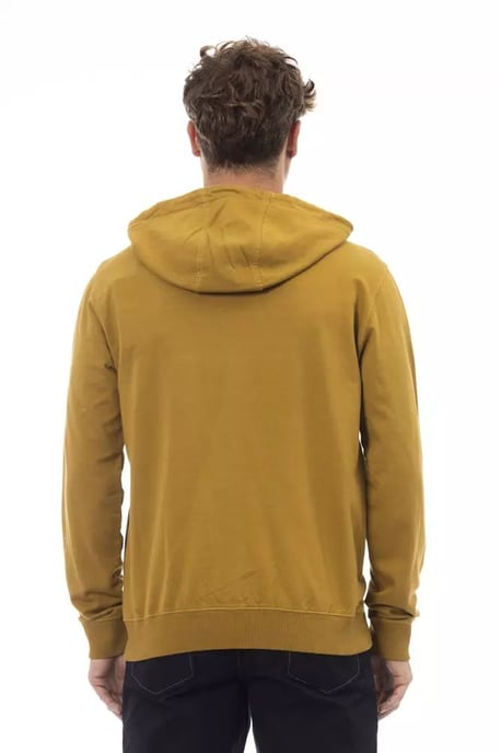 Alpha Studio Men's Brown Cotton Sweater