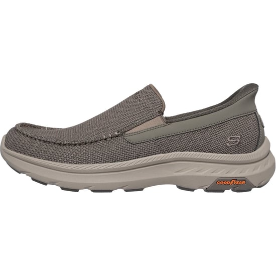 Skechers Pollard Wilfred Herren Slipper in Taupe aus Textil - Image 2