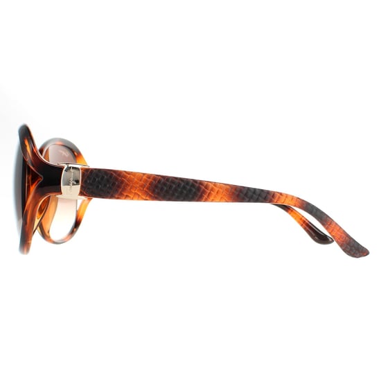 Salvatore Ferragamo Oval Damen Schildkröte Braun Verlauf SF770SA - Image 3