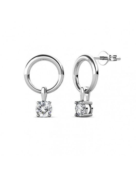 Octavia Ohrringe - Silber und Kristall - Image 1