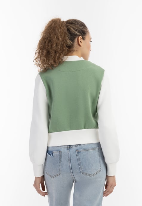 Mymo Collegejacke Damen hellgrün - Image 4