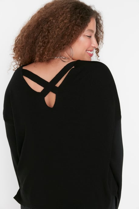 Trendyol Damen Shift Straight Plus-Size Pullover - Image 2