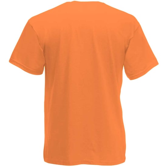 Fruit Of The Loom Valueweight T-shirt für Männer mit V-Ausschnitt, kurzärmlig (Orange) - Image 2