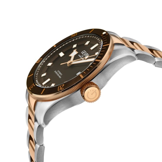 Gevril Herren Yorkville Schweizer Automatik Sellita SW200 Braunes Zifferblatt Zwei-Ton-Uhr - Image 2