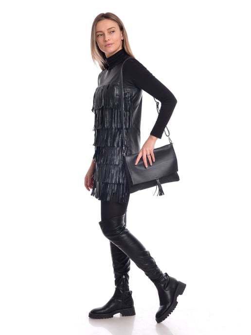 Isabella Rhea SS22 IR 1772T Noir Cuir de vachette Sac - Image 5