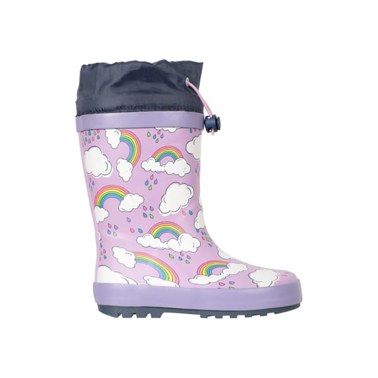 Mountain Warehouse Childrens/Kids II Rainbow Winter Wellington Boots (Lilac)