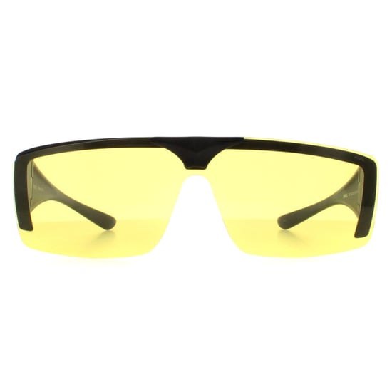 INVU Rectangle Unisex Matte Black High Yellow E2700